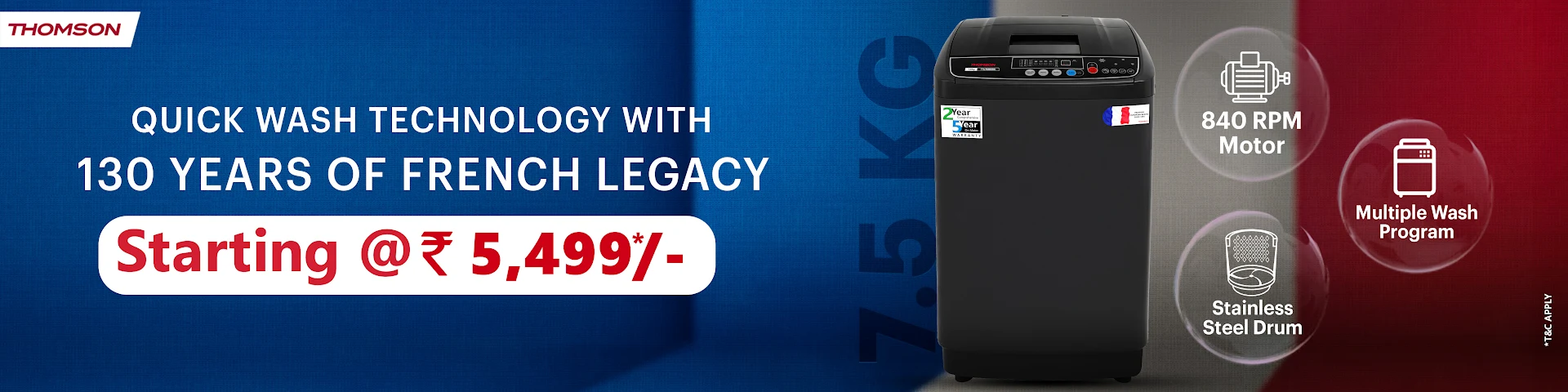 Thomson TTL7500SN Washing Machine